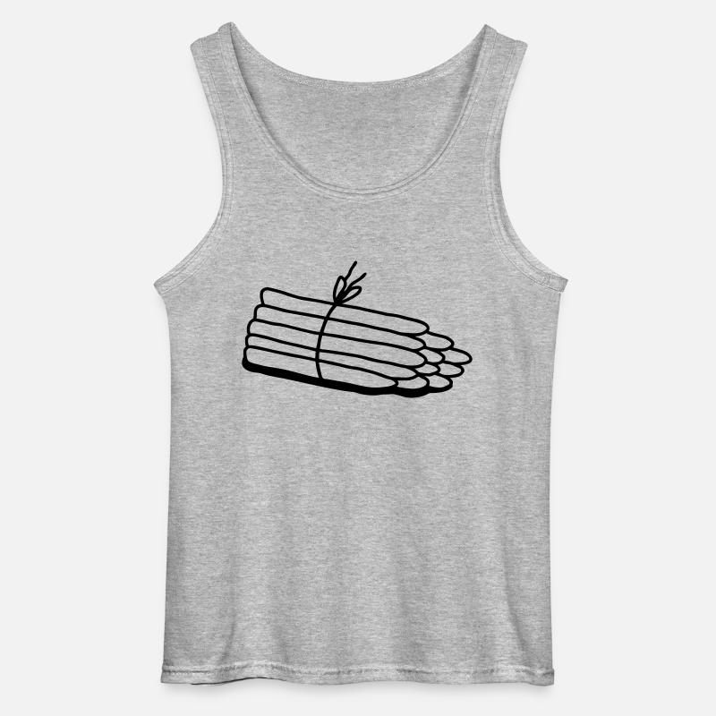 Spargel - Stangenspargel - Gildan Männer Tank Top - Grau meliert