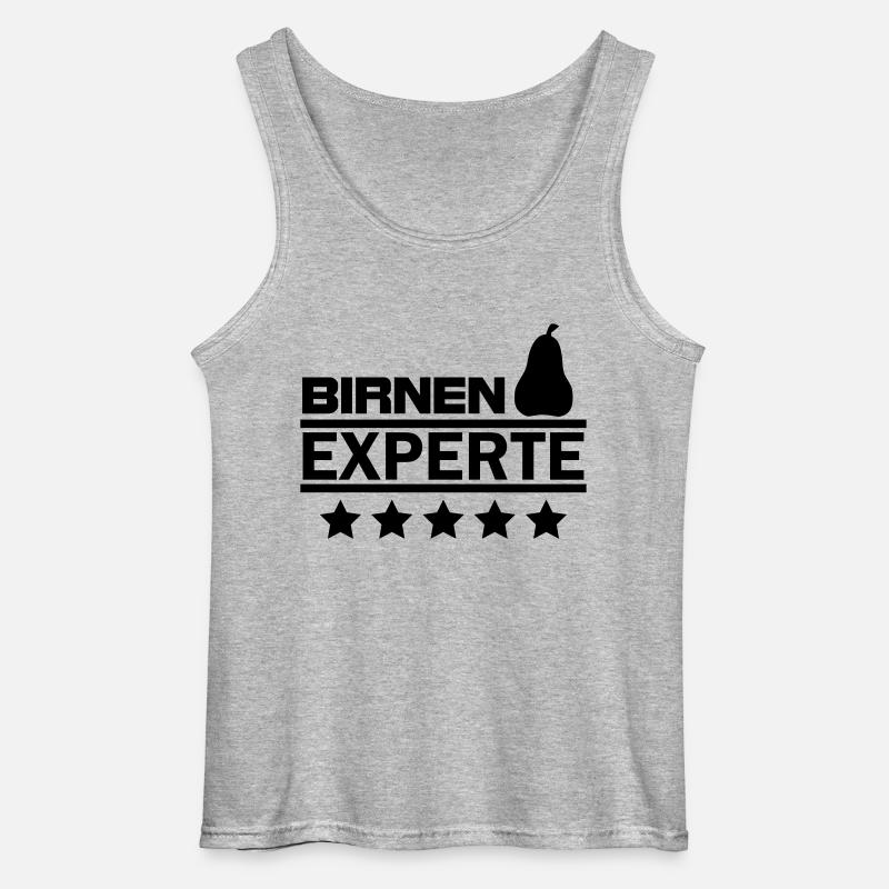 birnen experte - Gildan Männer Tank Top - Grau meliert