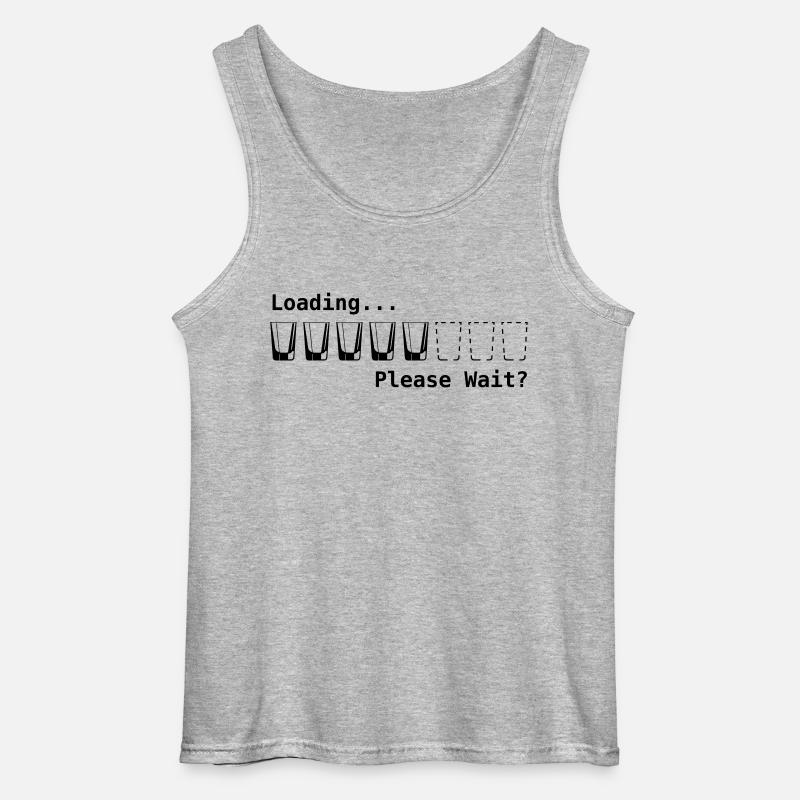loading please wait - Gildan Männer Tank Top - Grau meliert
