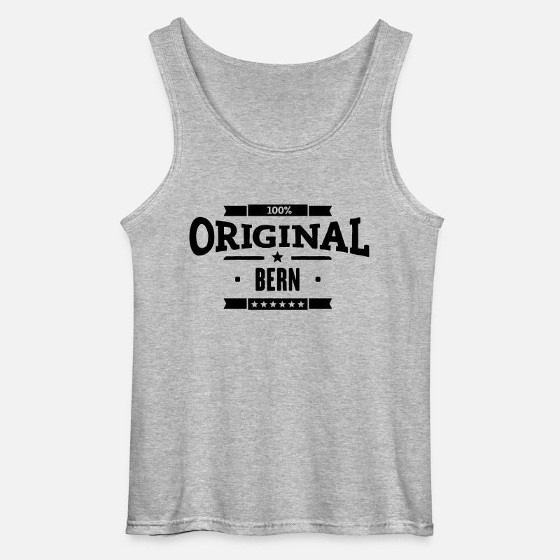 Original Bern - Gildan Männer Tank Top - Grau meliert