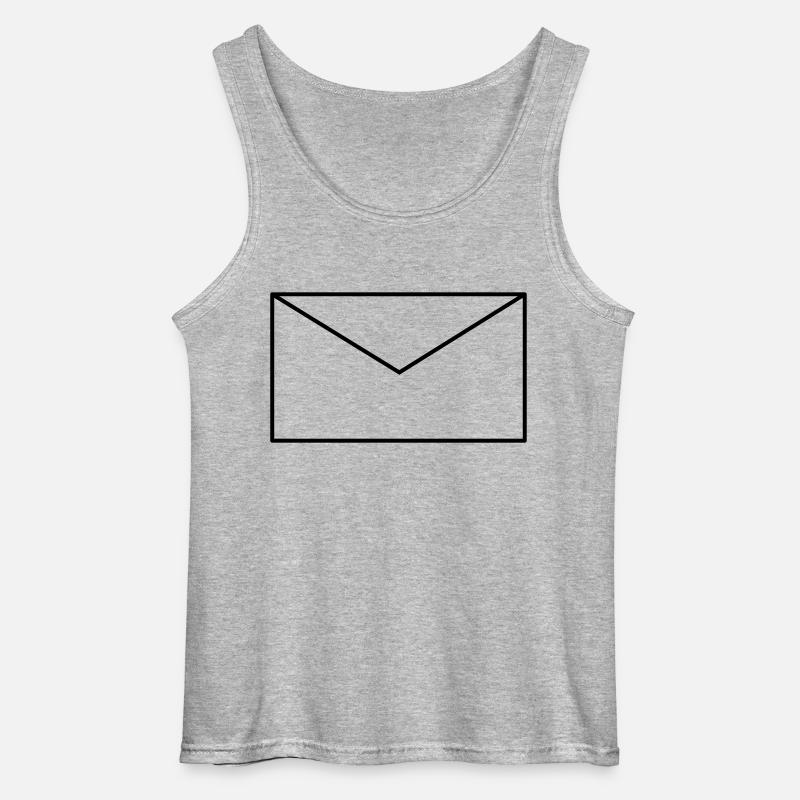 Letter envelope vector - Gildan Men’s Tank Top - sports grey
