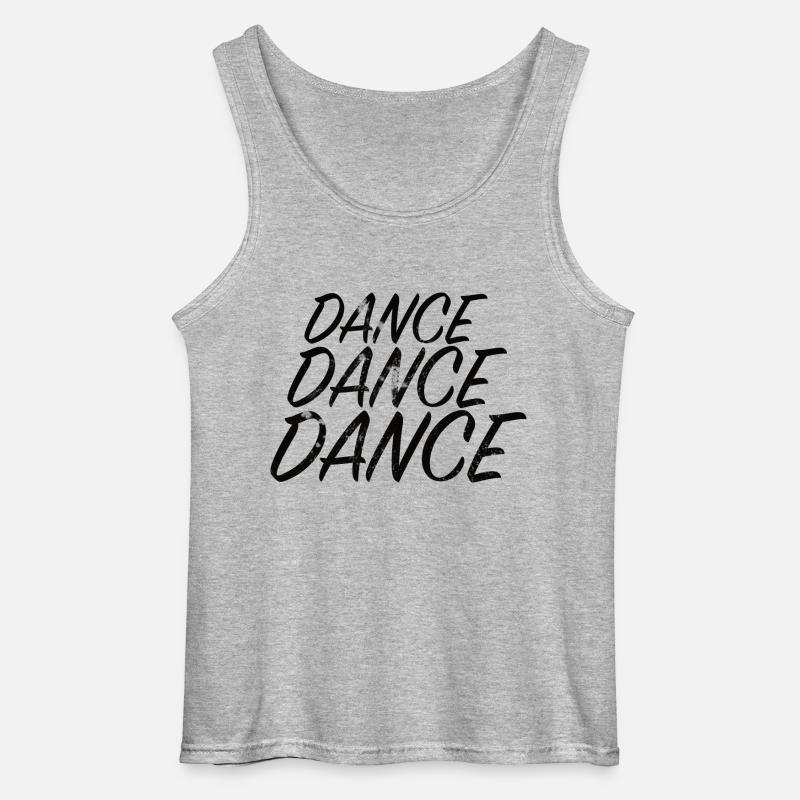 DANCE DANCE DANCE - Gildan Männer Tank Top - Grau meliert