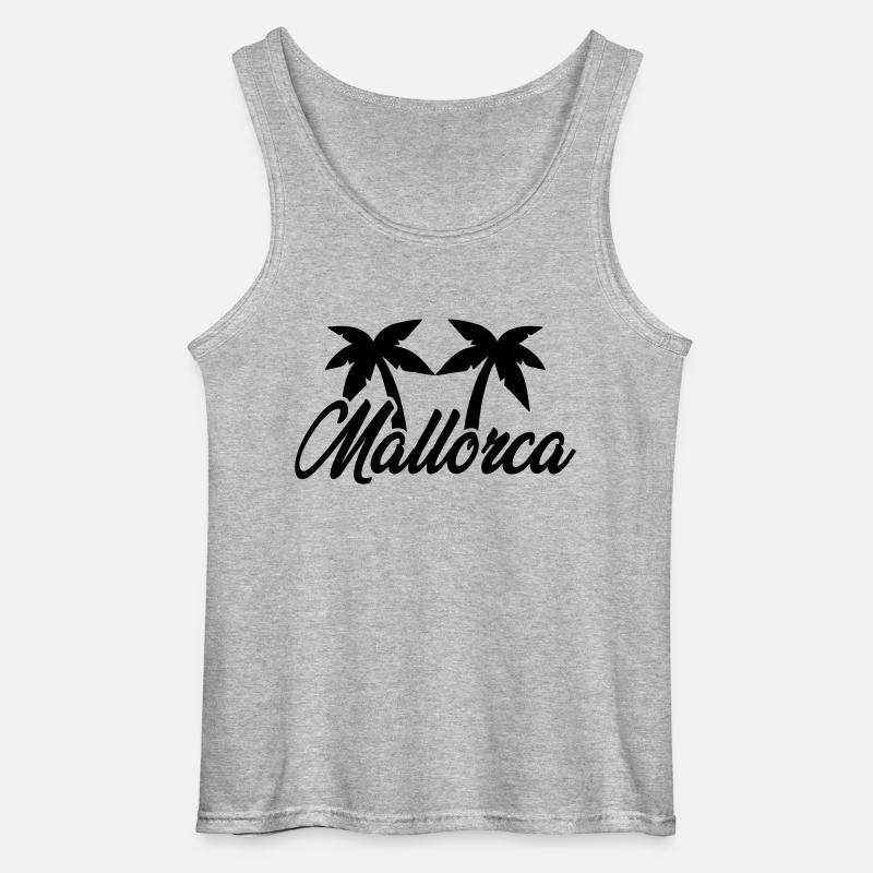 Mallorca - Gildan Männer Tank Top - Grau meliert