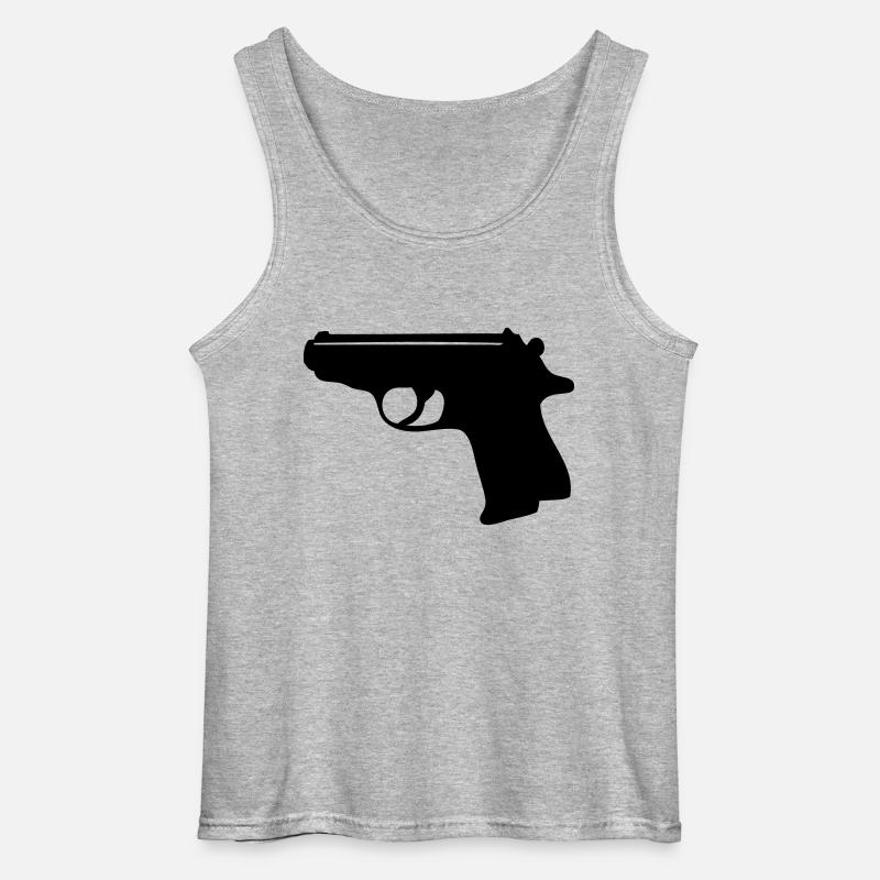 007 (einfarbig) - Gildan Männer Tank Top - Grau meliert