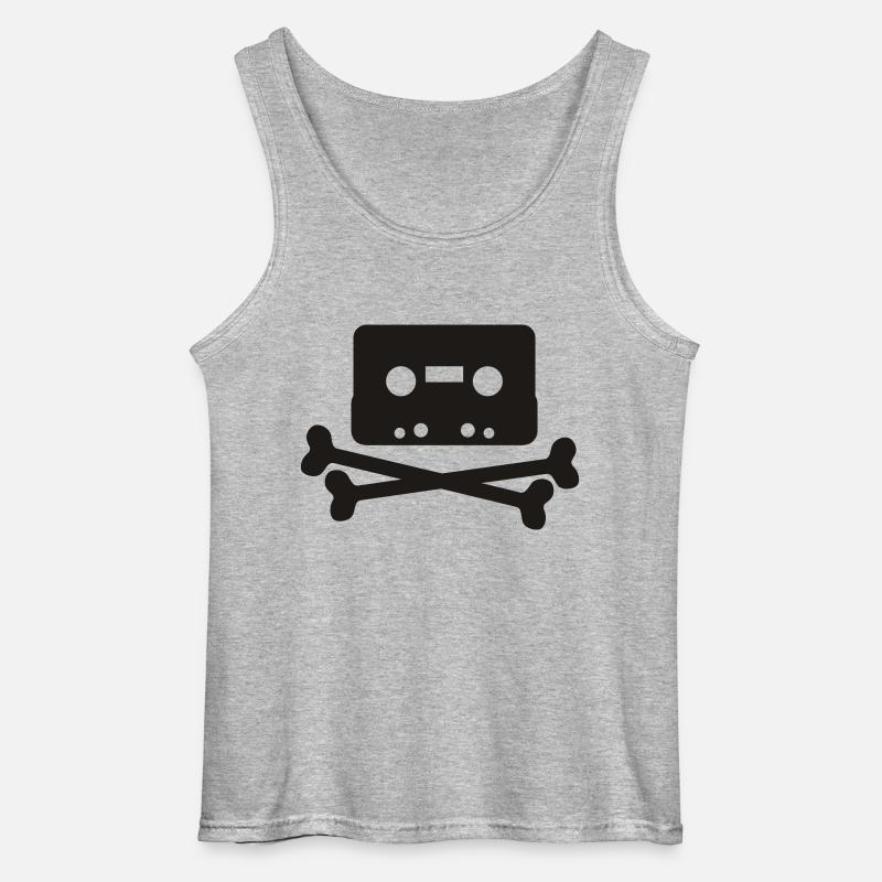 Piratbyrån - Gildan Männer Tank Top - Grau meliert