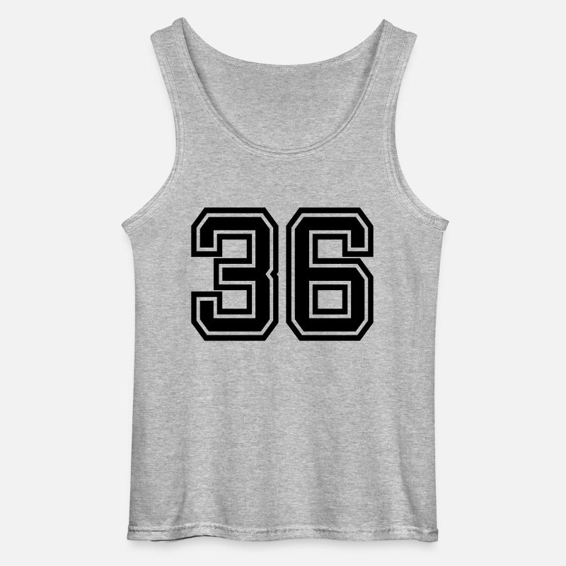 36 - Gildan Männer Tank Top - Grau meliert