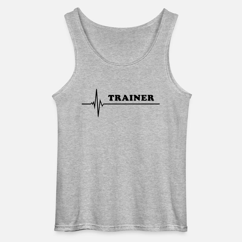 Puls - Trainer - Gildan Männer Tank Top - Grau meliert