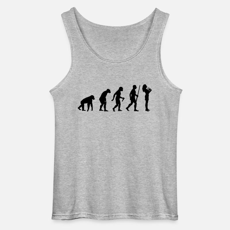 French Horn Evolution - Gildan Männer Tank Top - Grau meliert