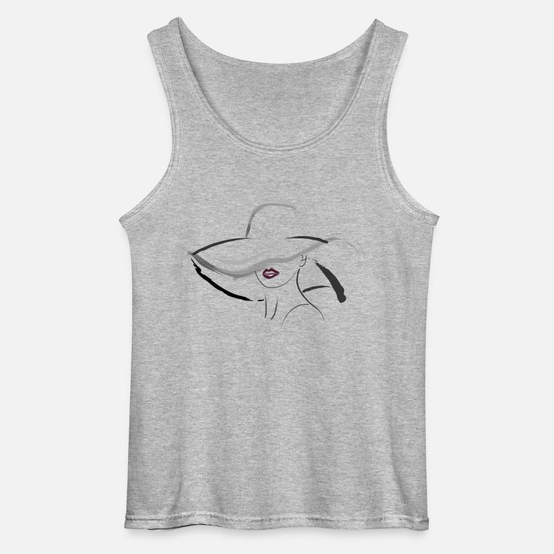 Hut Dame B - Gildan Männer Tank Top - Grau meliert