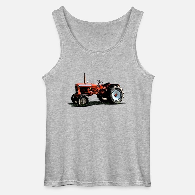 Traktor - Gildan Männer Tank Top - Grau meliert
