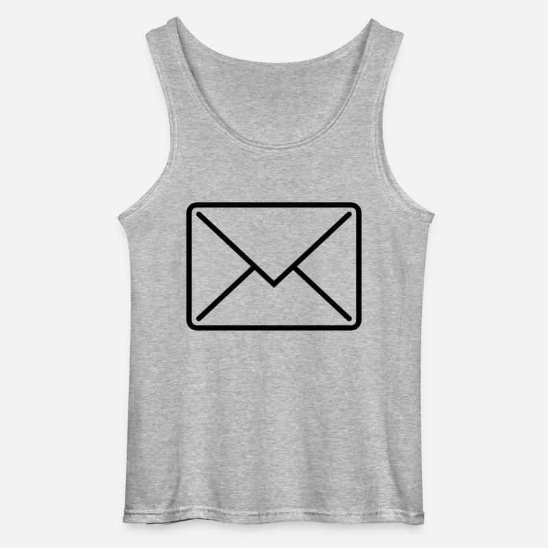 briefumschlag_icon1 - Gildan Männer Tank Top - Grau meliert