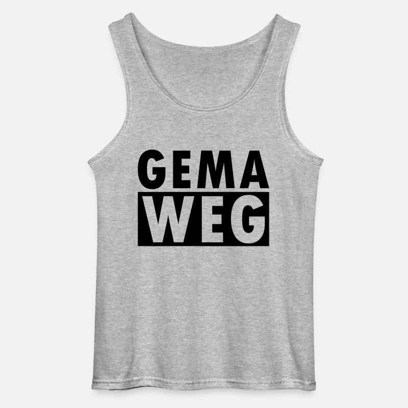 GEMA WEG - Gildan Männer Tank Top - Grau meliert