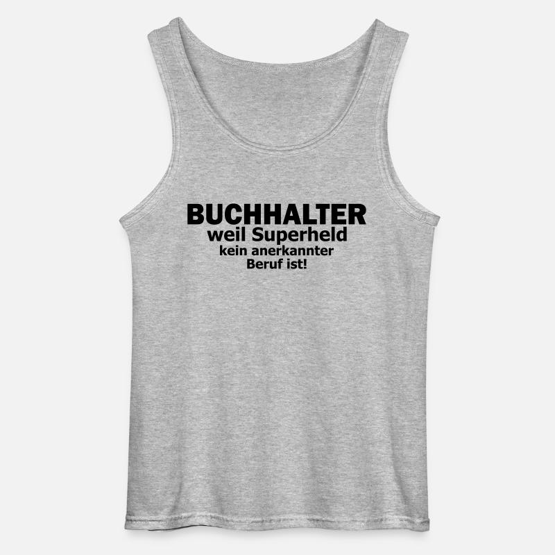 Buchhalter - Gildan Männer Tank Top - Grau meliert
