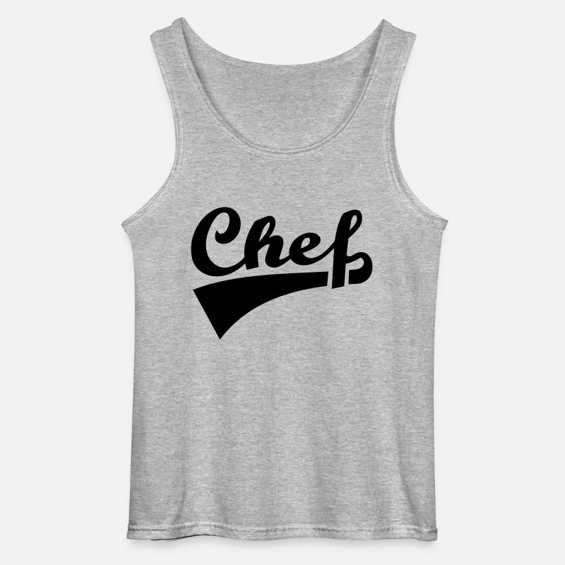 Chef - Gildan Männer Tank Top - Grau meliert