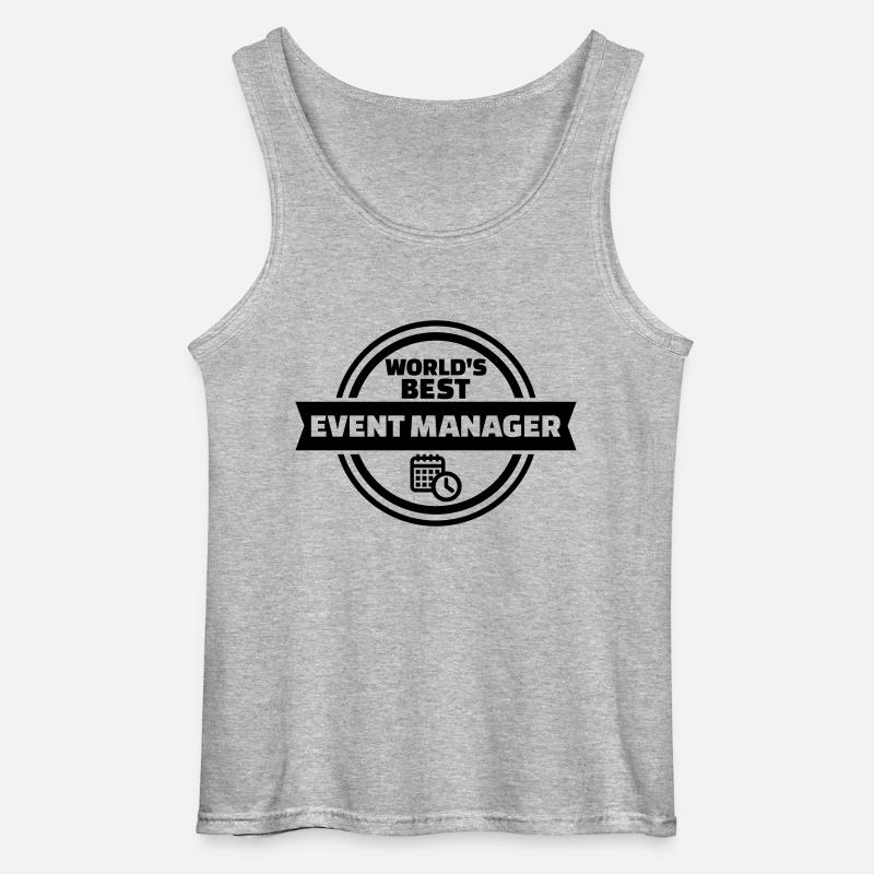 Event Manager - Gildan Männer Tank Top - Grau meliert