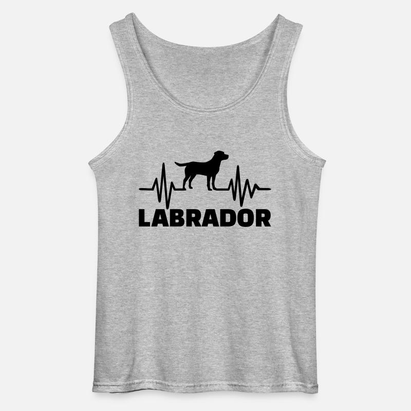 Labrador - Gildan Männer Tank Top - Grau meliert