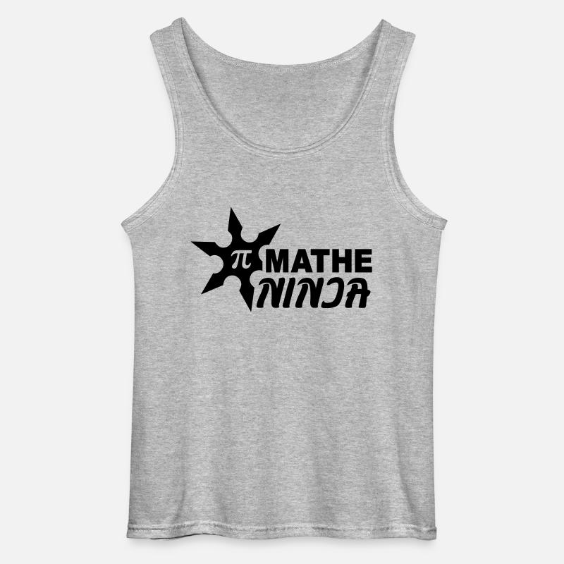 Mathe Ninja - Gildan Männer Tank Top - Grau meliert