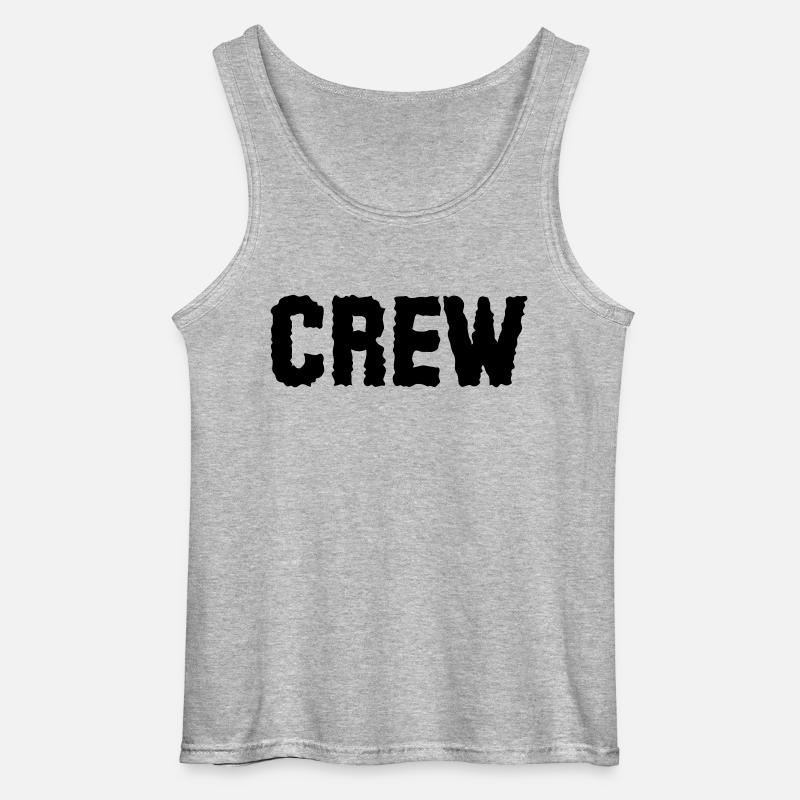 crew - Gildan Männer Tank Top - Grau meliert