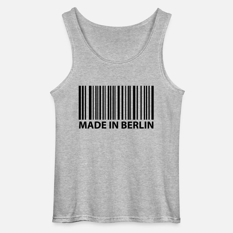 made in berlin - Gildan Männer Tank Top - Grau meliert