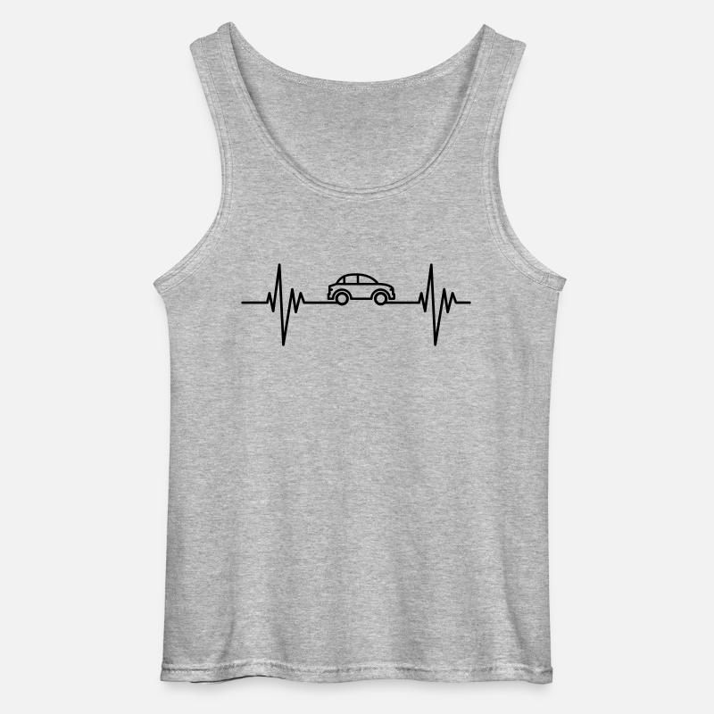 Car Pulse - Gildan Männer Tank Top - Grau meliert