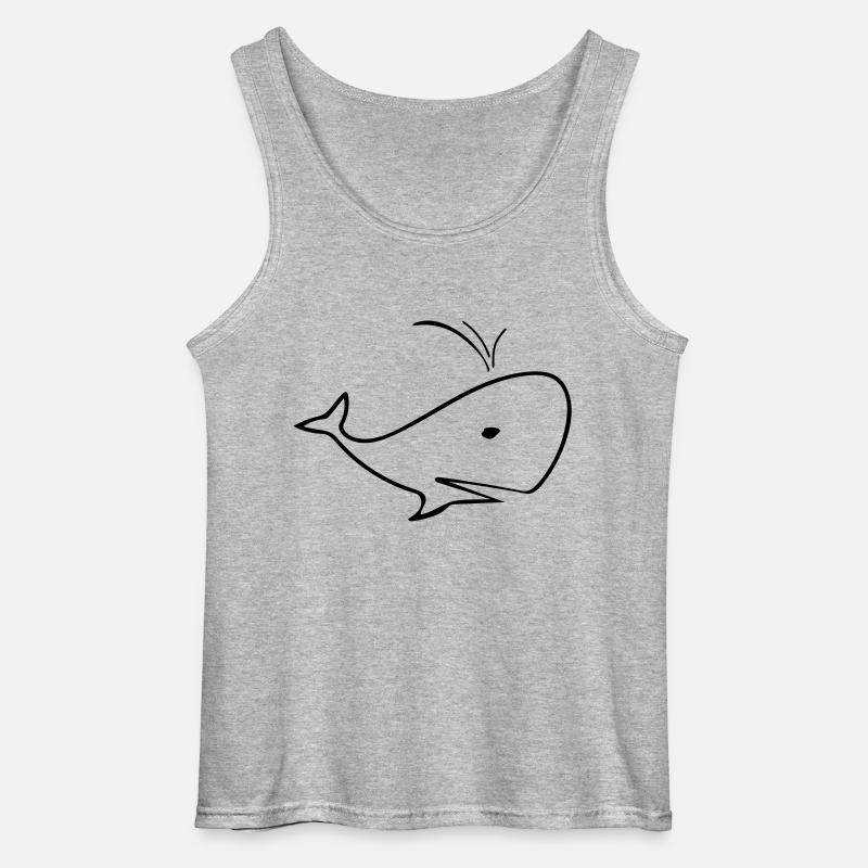 Wal - Gildan Männer Tank Top - Grau meliert