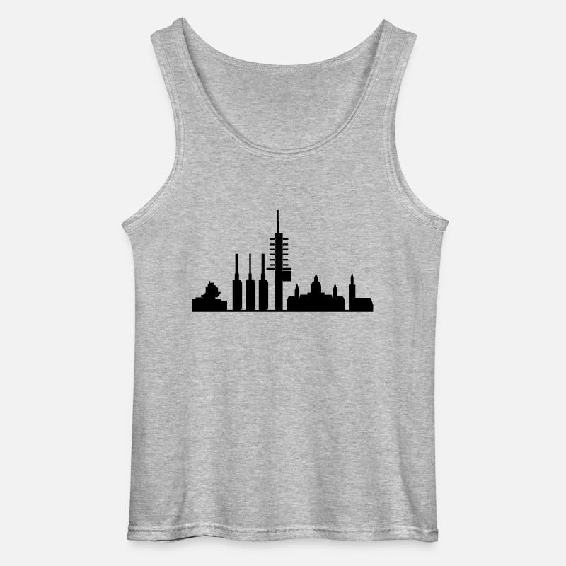 hannover - Gildan Männer Tank Top - Grau meliert