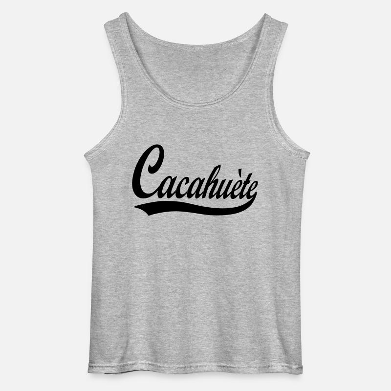 cacahuete - Gildan Männer Tank Top - Grau meliert