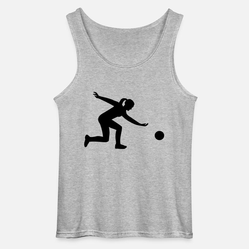 Bowling - Gildan Männer Tank Top - Grau meliert
