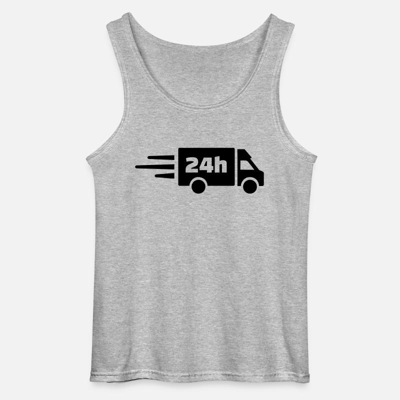 Lieferung - Gildan Männer Tank Top - Grau meliert
