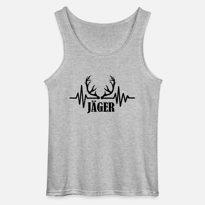 Jäger - Gildan Männer Tank Top - Grau meliert