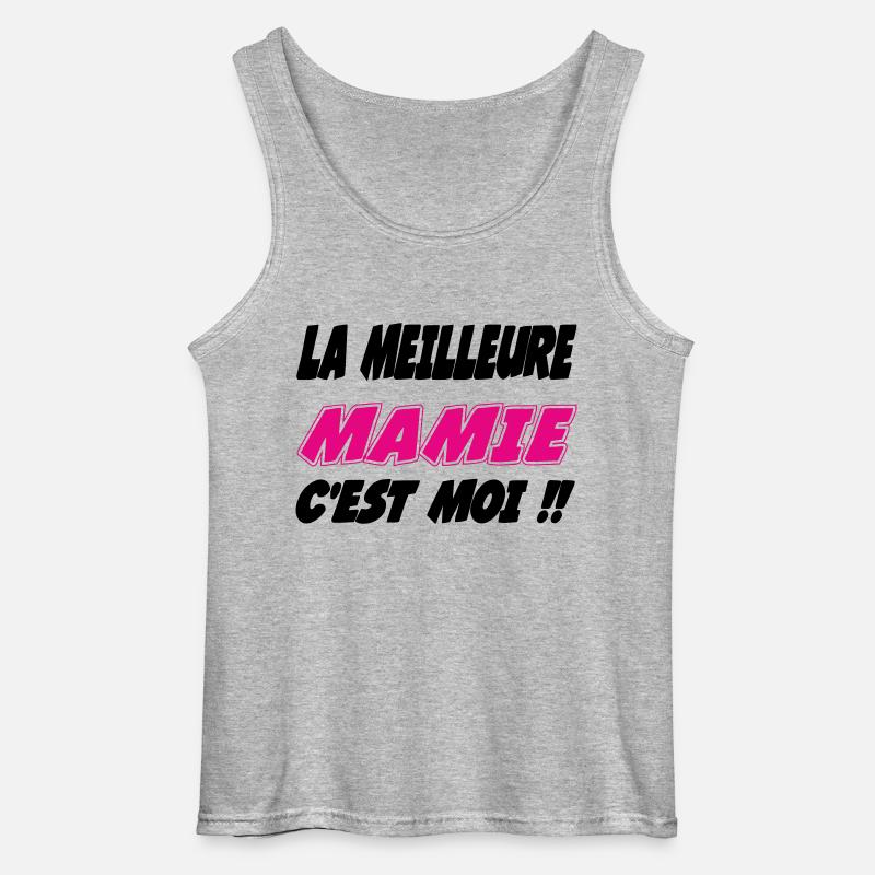 Die beste Oma bin ich - Gildan Männer Tank Top - Grau meliert