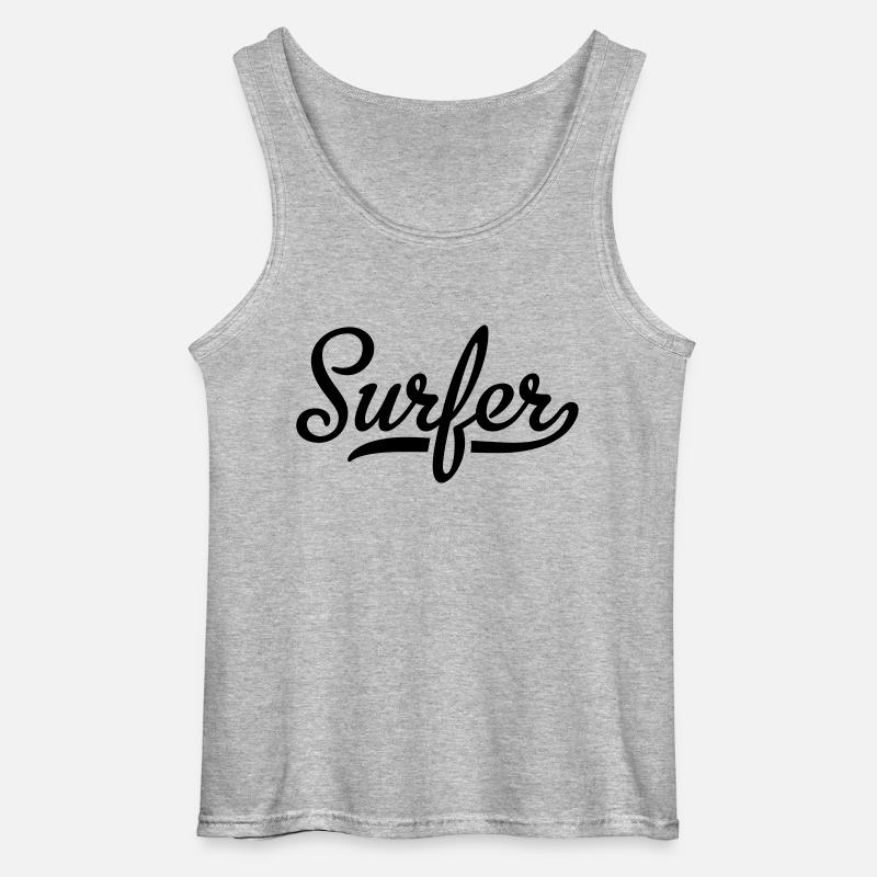Surfer - Gildan Männer Tank Top - Grau meliert