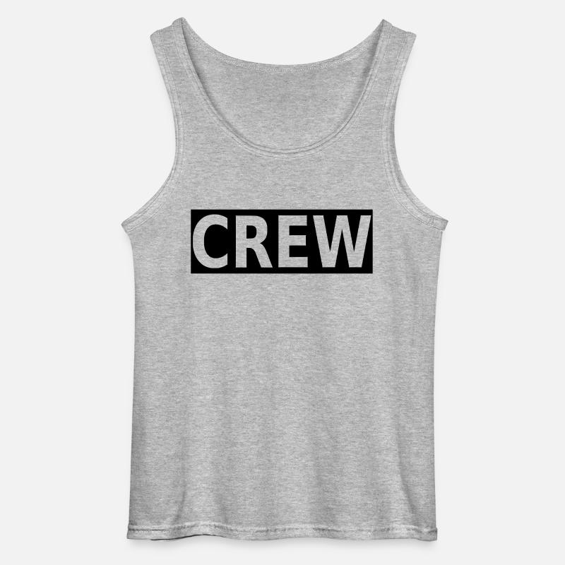 crew - Gildan Männer Tank Top - Grau meliert
