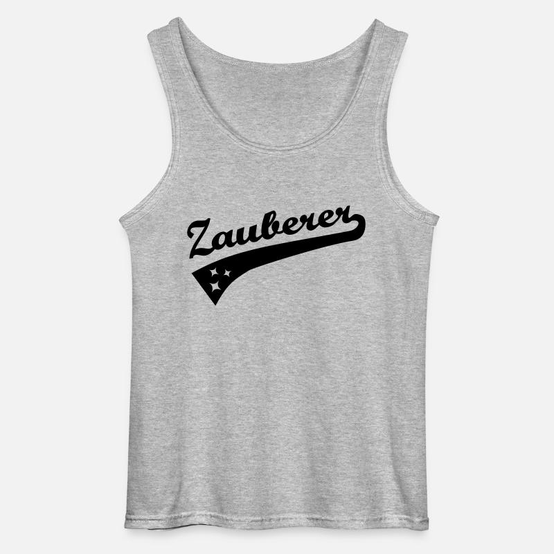Zauberer - Gildan Männer Tank Top - Grau meliert