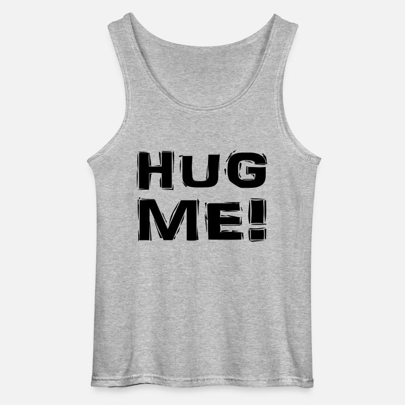 Hug me! - Gildan Männer Tank Top - Grau meliert