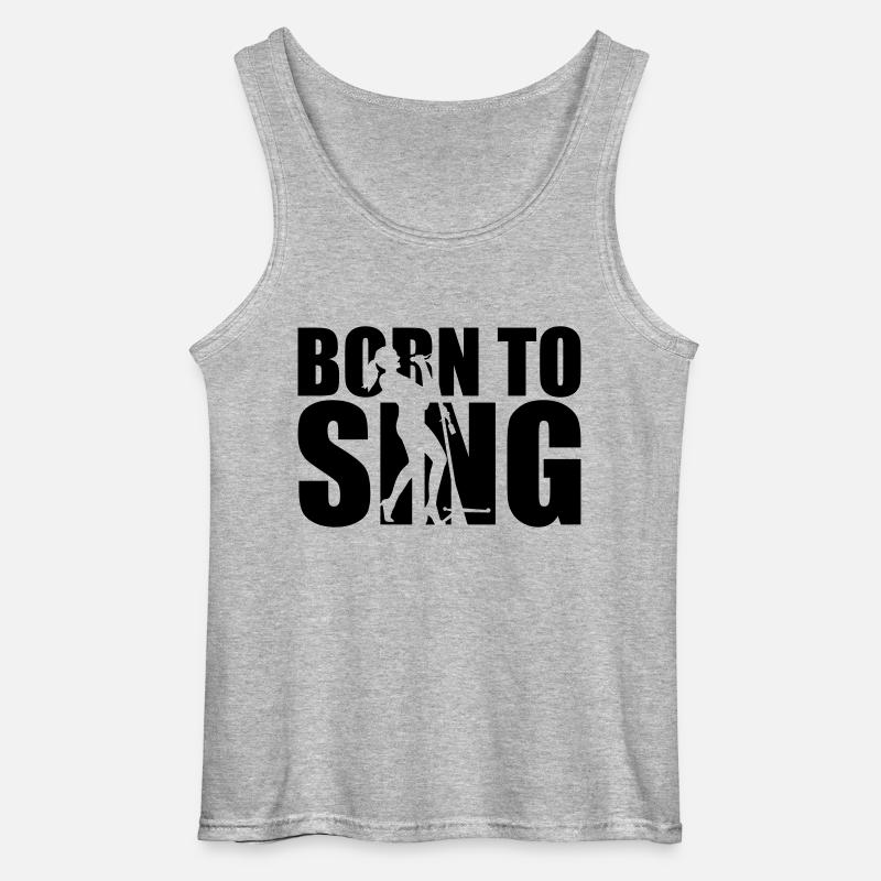 Sänger - Gildan Männer Tank Top - Grau meliert