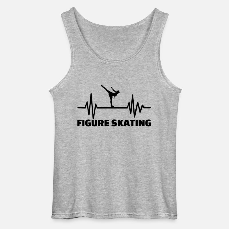 Eiskunstlauf - Gildan Männer Tank Top - Grau meliert