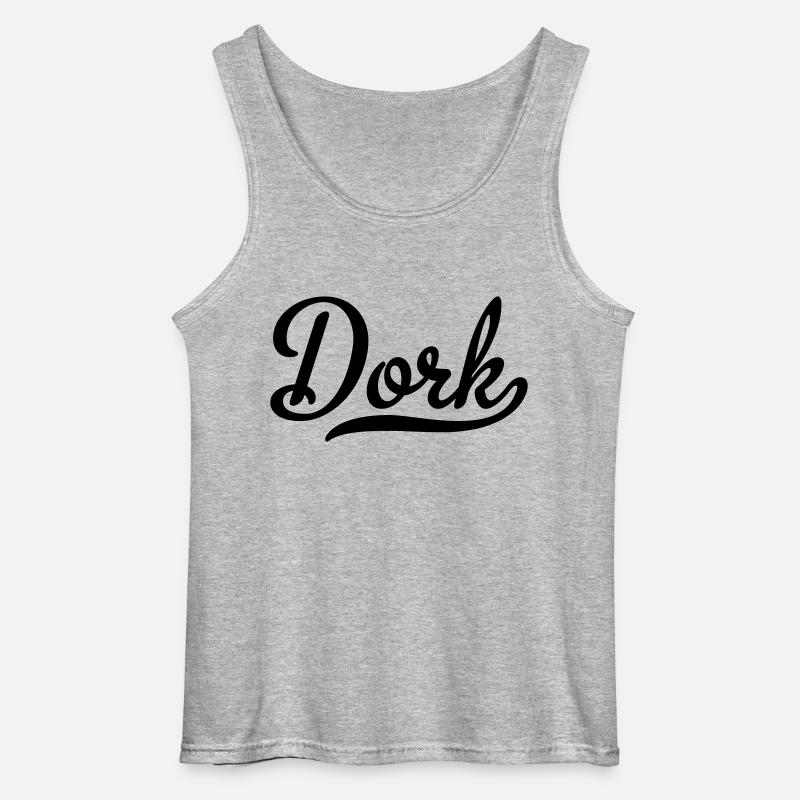 Dork - Gildan Männer Tank Top - Grau meliert