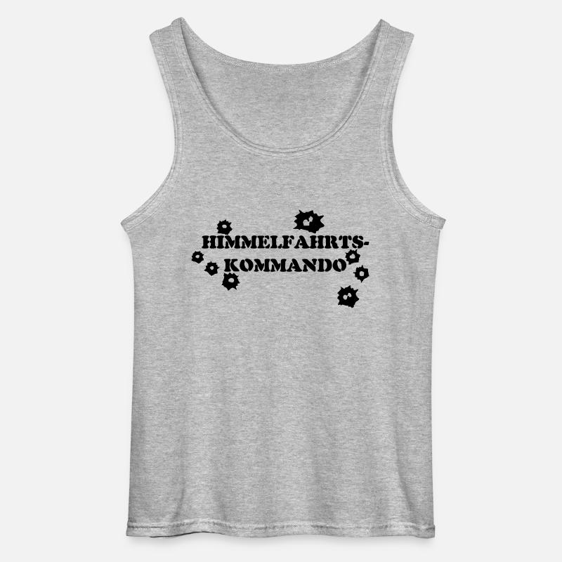 HIMMELFAHRTSKOMMANDO - Gildan Männer Tank Top - Grau meliert