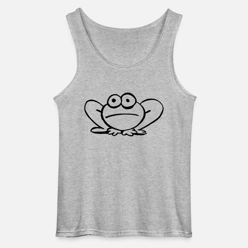Pfeilgiftfrosch - Gildan Männer Tank Top - Grau meliert