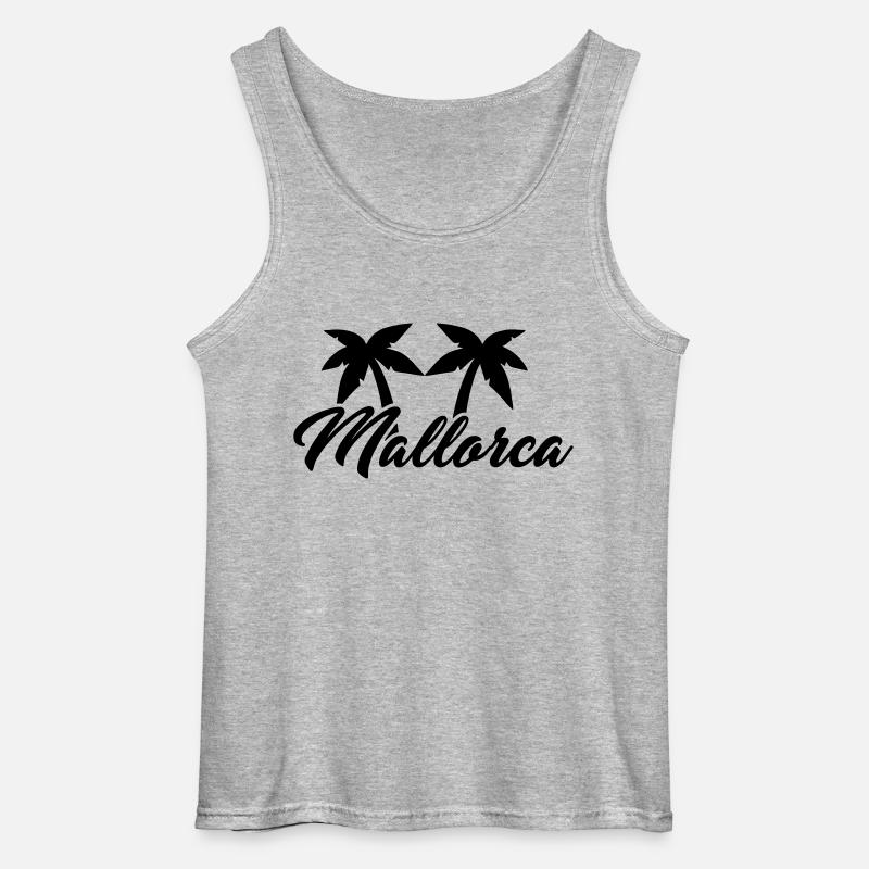Mallorca - Gildan Männer Tank Top - Grau meliert