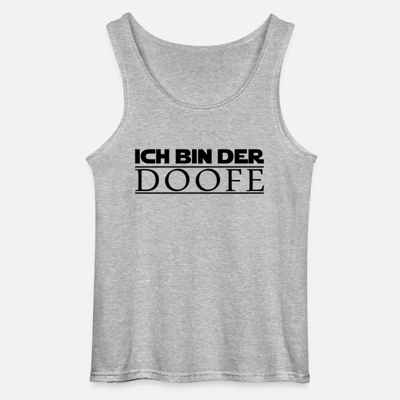 ich bin der doofe (jedi) - Gildan Männer Tank Top - Grau meliert