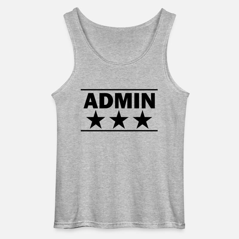 admin - Gildan Männer Tank Top - Grau meliert