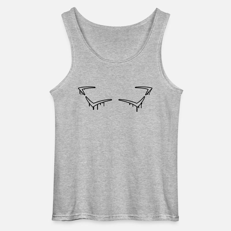 Graffiti Frame - Gildan Männer Tank Top - Grau meliert