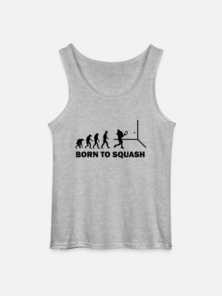 born to squash - Gildan Männer Tank Top - Grau meliert