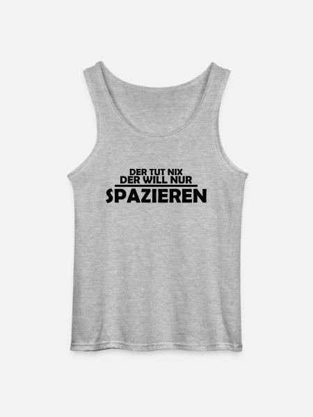 spazieren - Gildan Männer Tank Top - Grau meliert