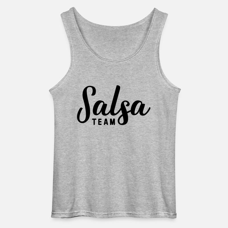 salsa team salsa - Gildan Männer Tank Top - Grau meliert