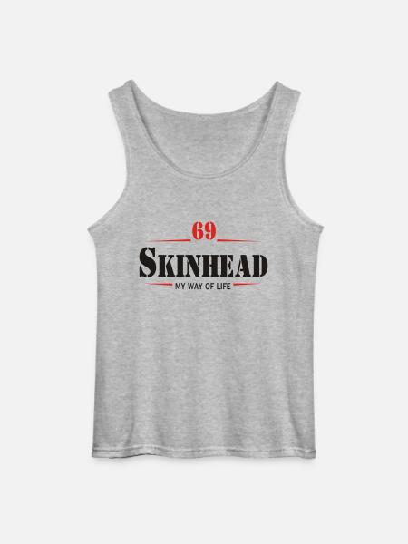 Working Class Skinhead Oi! Antiracist Bootboys My - Gildan tanktop til mænd - gråmeleret