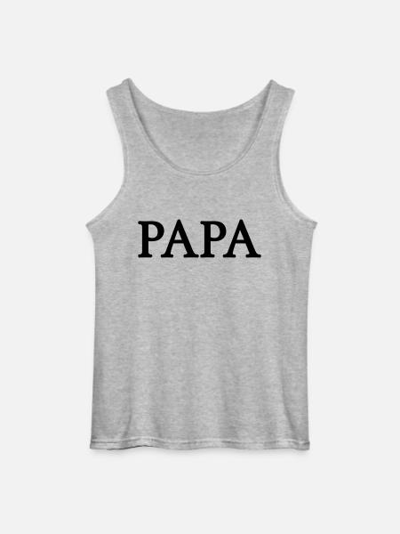 papa (1c) - Gildan Men’s Tank Top - sports grey