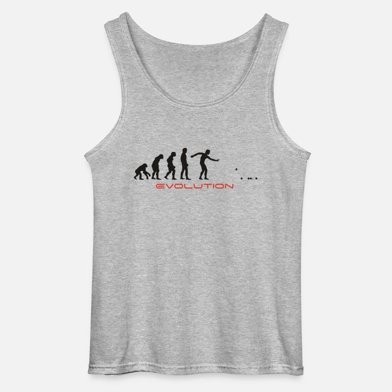 Eigelb Pétanque-T-Shirts - Gildan Männer Tank Top - Grau meliert
